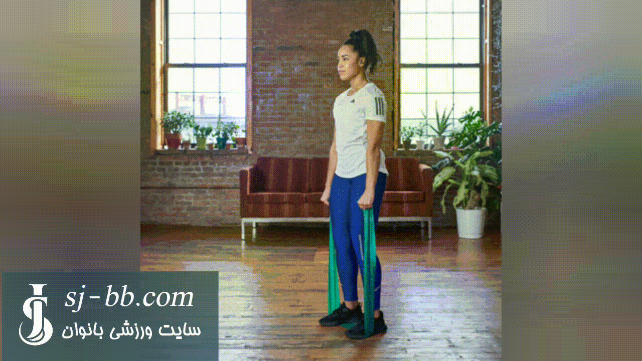 اجرای صحیح حرکت نشر از جلو جفت دست با کش